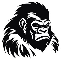 awesome mad  gorilla logo design