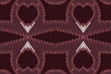 Ethnic ikat design Aztec tribal African art. Seamless pattern in tribal, folk embroidery, and Mexican style. Geometric ornament. Design for print fabric carpet