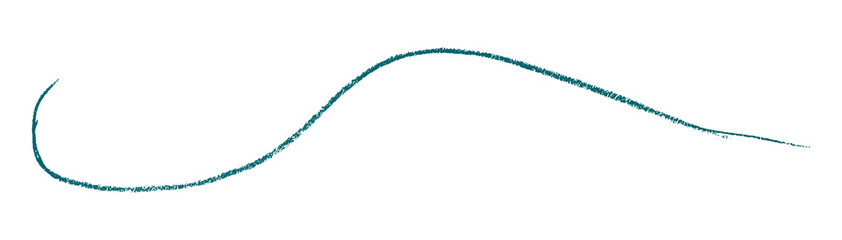 Green pencil strokes in simple style, isolated on transparent background.