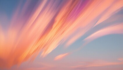 Fototapeta premium illustration gradient sunset sky with motion blur