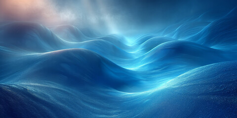 抽象的な青い光線