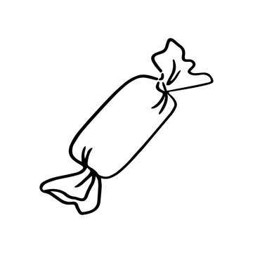 black and white candy wrapped clip art preview