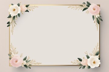 Obraz premium Choose from vintage floral frames with roses ribbons or butterflies for a decorative touch to your greetings cards or weeding invitation