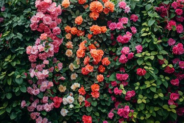 Naklejka premium Vibrant Garden, Full of Life and Color