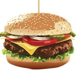 Burger Vector Illustration 