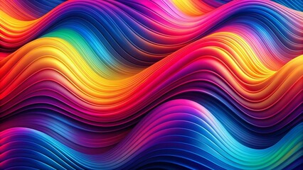 Lines pattern with blue-green gradient.