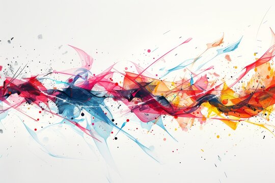 abstract art white background, git commit graph, clean, svg, 