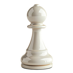 white chess pawn cut out