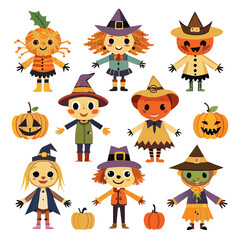 Halloween character costume Various ghosts are a set