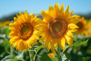 Fototapeta premium Sunflowers in a Field