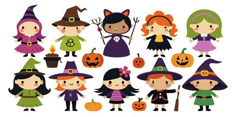 Halloween character costume Various ghosts are a set