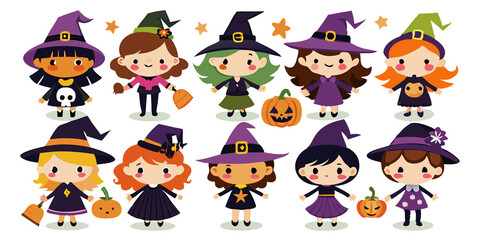 Halloween character costume Various ghosts are a set