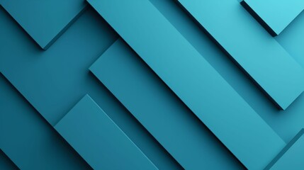 Obraz premium Abstract geometric background with overlapping blue rectangles. Modern design for digital purposes and creative projects.