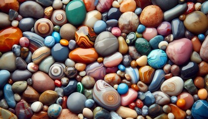 Fototapeta premium Colored stone texture background,Generative AI