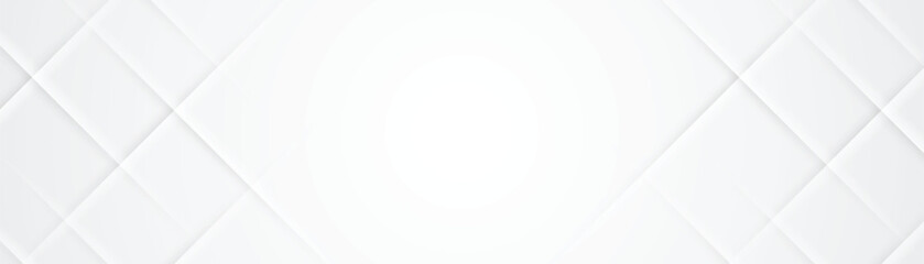 Abstract white 3d banner design background