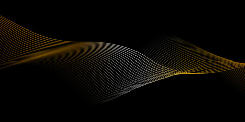 Abstract black and gold lines,Vector modern black background template.Line art striped graphic template.abstract black gradient background.Abstract Background with Carbon Fiber Texture,