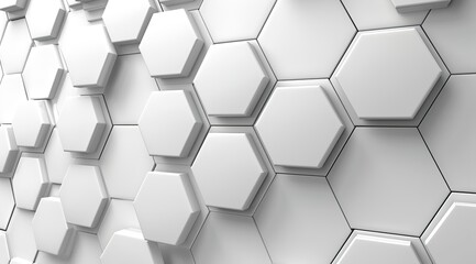 Fototapeta premium abstract background with hexagons