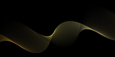 Abstract black and gold lines,Vector modern black background template.Line art striped graphic template.abstract black gradient background.Abstract Background with Carbon Fiber Texture,