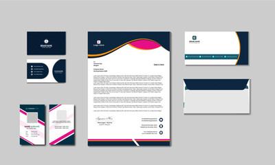 Professional Brand Identity Stationery Design Set for Corporate and Business.