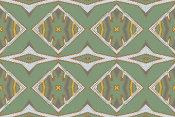 Ikat tribal Indian seamless pattern. Ethnic Aztec fabric carpet mandala ornament native boho chevron textile.Geometric