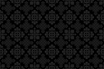 黒の可愛いレース柄