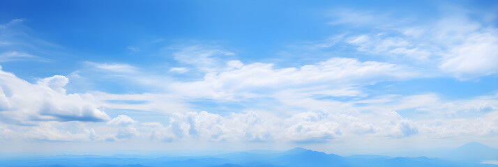 Serene Beauty of Pristine Blue Sky: A Timeless Portrayal of Nature's Undisturbed Grandeur