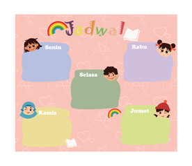 SCHEDULE(JADWAL) VECTOR