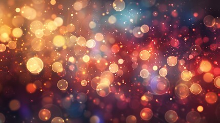 Soft, dreamy bokeh light orbs in various colors, perfect for festive and romantic designs. 