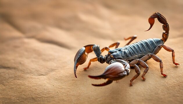 scorpion on the sand
