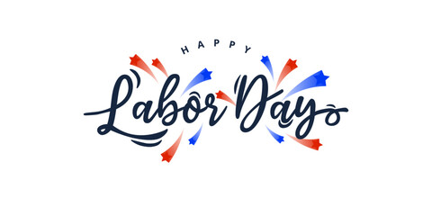 Labor day illustration template design