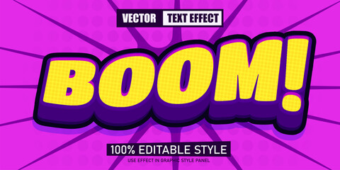 Editable text effect. Retro style.