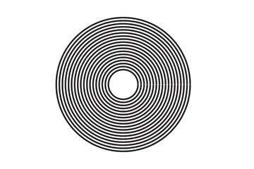circle shape black rings distributing repetition template record minimalist geometric texture radial loop hoop digital art vector pattern 