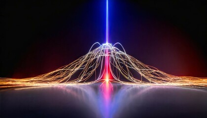 Digital background perfect for tech processes, neural networks, artificial intelligence, data transfer and encryption, digital archives AI