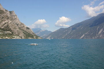 Lake Garda is the largest lake in Italy, located near the southern foot of the Alps.