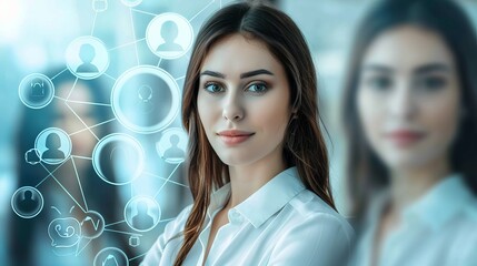 Businesswoman Conducting Virtual Hiring