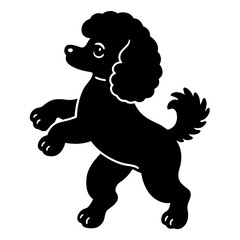 black silhouette of a dog