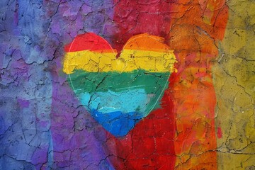 
Heart pride rainbow lgbt flag gay month love graphic icon. Heart pride rainbow LGBTQ happy background day community art logo symbol lgbtqia post queer poster groovy slogan progress banner retro squar