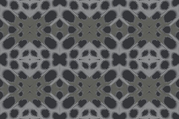 Ethnic abstract ikat art. Seamless pattern in tribal, folk embroidery, and Mexican style. Aztec geometric art ornament print.Design for carpet, wallpaper