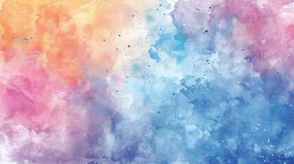 Fototapeta premium Soft Pastel Watercolor Background: Serene Color Palette