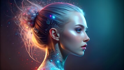 AI-Generated Profile of a Beautiful Young Woman