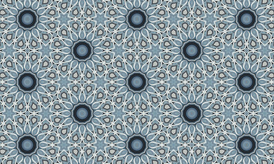 Pastels hexagonal floral pattern