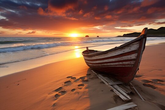 boat on the beach
