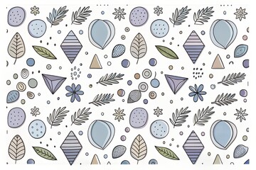 seamless pattern with flowers