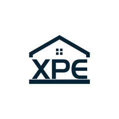 XPE logo. X P E design. White XPE letter. XPE, X P E letter logo design. X P E letter logo design in GOLD, GOLDEN LOGO, THREE, style. letter logo set in one artboard. X P E letter logo vector design.