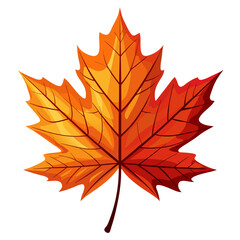 Elegant Maple Leaf Vector Illustration Perfect for Fall Designs