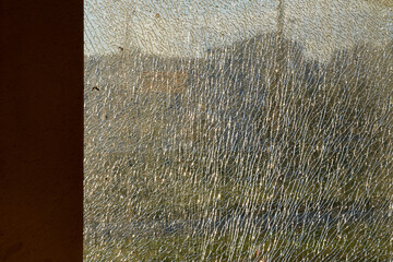 cracks on the glass impact on the glass