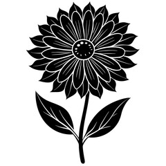 Detailed Coreopsis Plant Vector Art for Botanical Designs