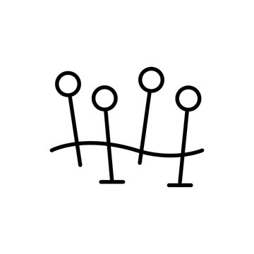 recommend clip art: Acupuncture outline icons, minimalist vector illustration ,simple transparent graphic element .Isolated on white background