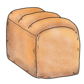 recommend clip art: Bread Loaf Hand Drawn 