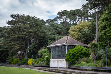 Bandstand in Bournemouth Lower Gardens, Dorset, UK